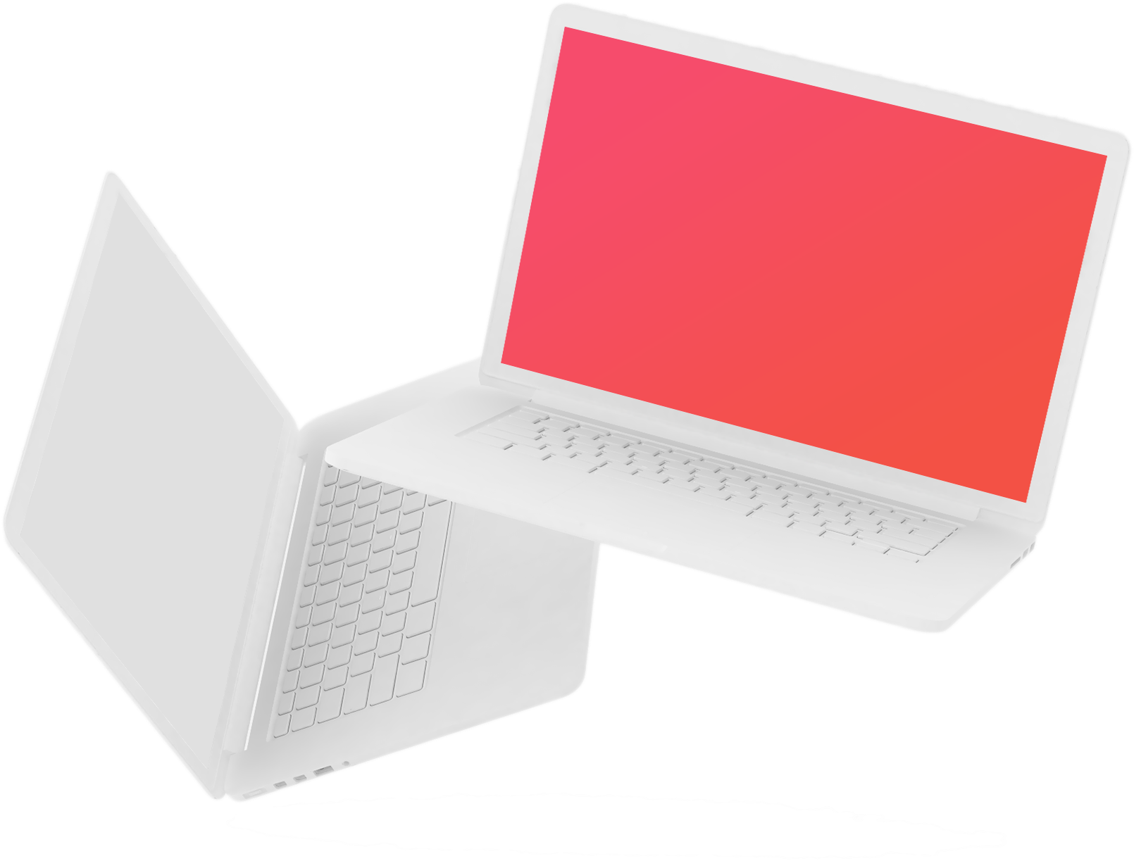 Perspective macbooks with red screen